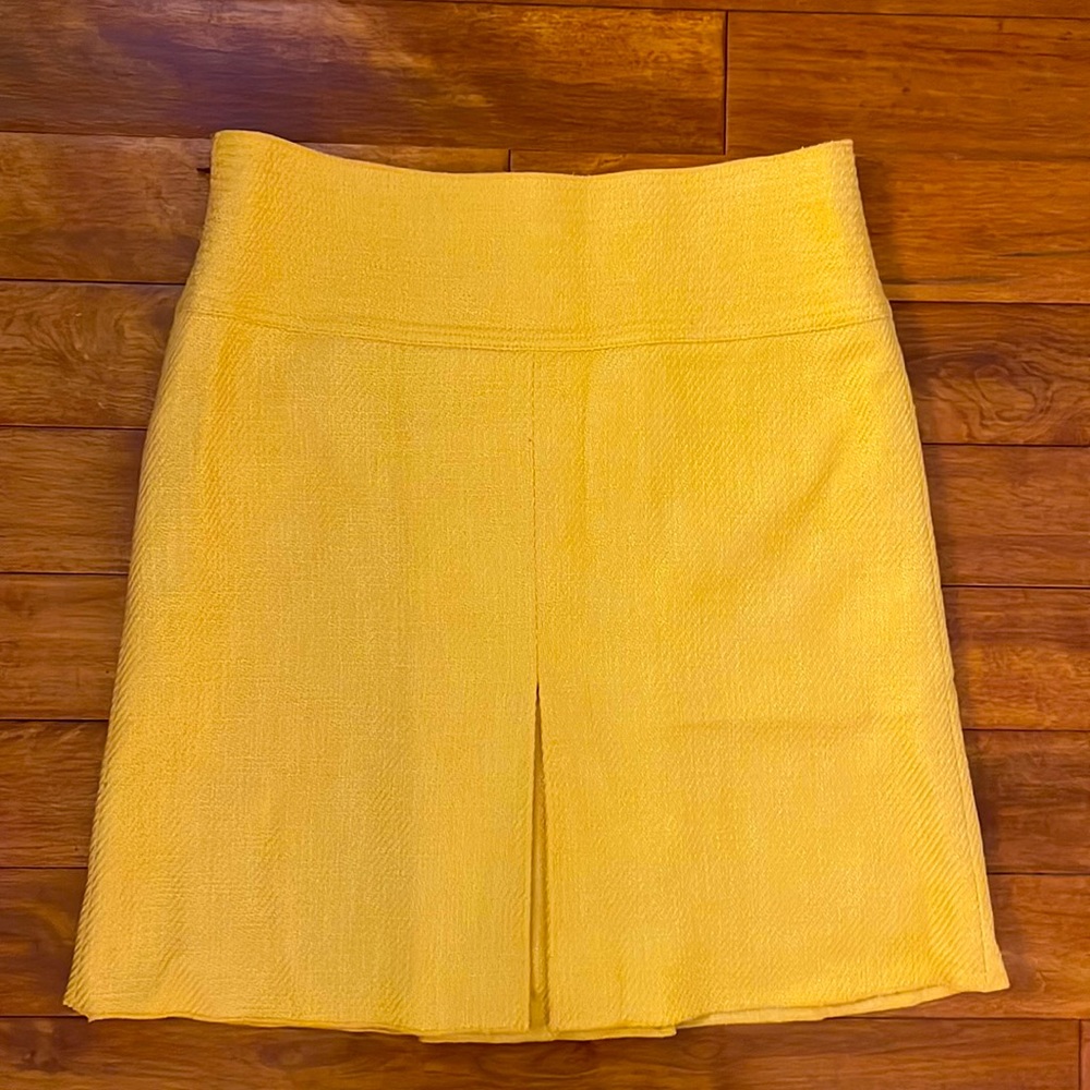 Tory Burch, yellow skirt, size 6. Beautiful business casual attire.